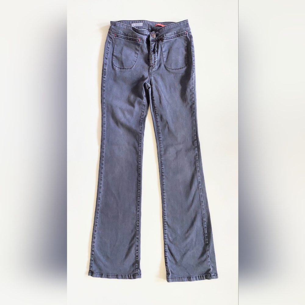 Anthropologie Pilcro Low Rise Flare Jeans Gray Size US 2 EU 24